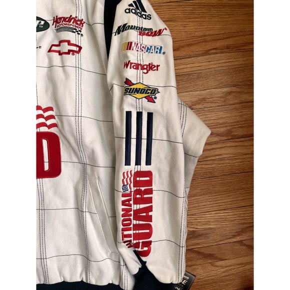 VINTAGE NASCAR 1990S DALE EARNHARDT GREEN WHITE RACING JACKET AMP ENERGY SIZE 2X - Picture 6 of 9